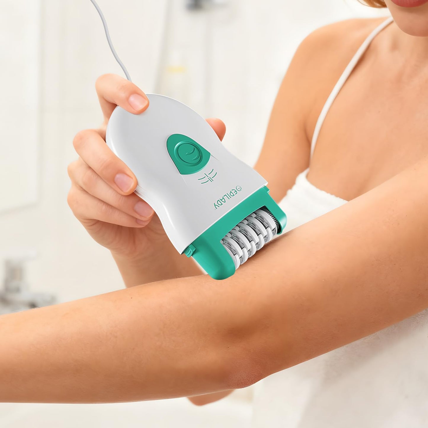 Epilady Speed Corded Epilator for Women – Dual-Speed 40-Disc Root Hair Removal Device for Legs, Underarms and Bikini Area Compact Waterproof Anti-Pinch Design for Smooth Long-Lasting Results