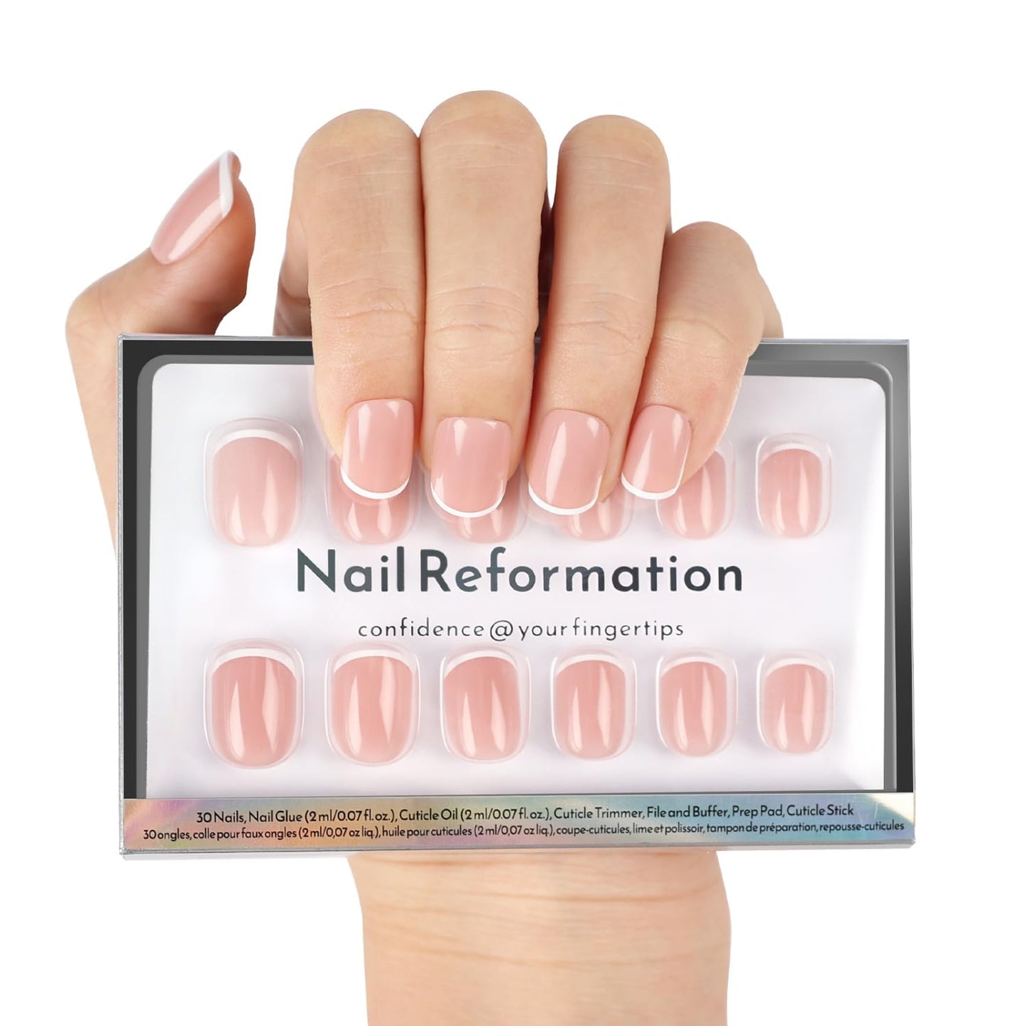 Press On Nails - 3D Floral Peony Pop Medium Almond Design | Reusable Stick-On Nails in 15 Sizes, Glossy Finish