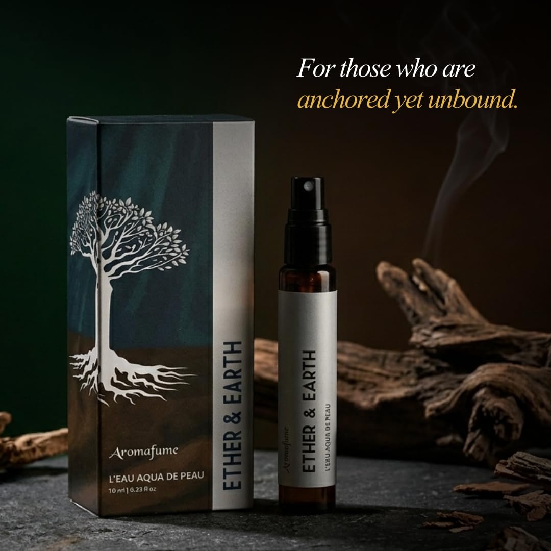 **10ml Alcohol-Free Eau de Parfum | Woody & Resinous Luxury Scent | Cardamom, Lemon & Sandalwood | Travel Size**