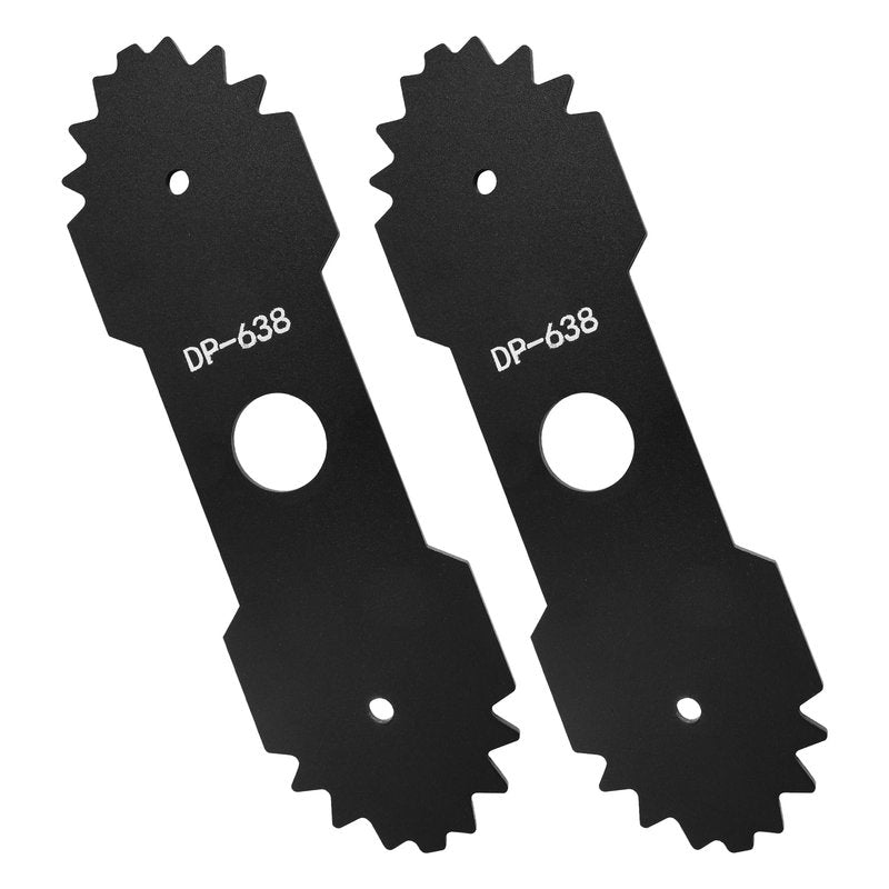 Bularie 9 inch 638006008 Lawn Mower Edger Blade with Teeth Compatible with R-yobi Edger RY13050 RY13050A RY15518 RY40030, Homelite Black Max Edger, 1" Center Hole, Replaces 638006007,2-Pack