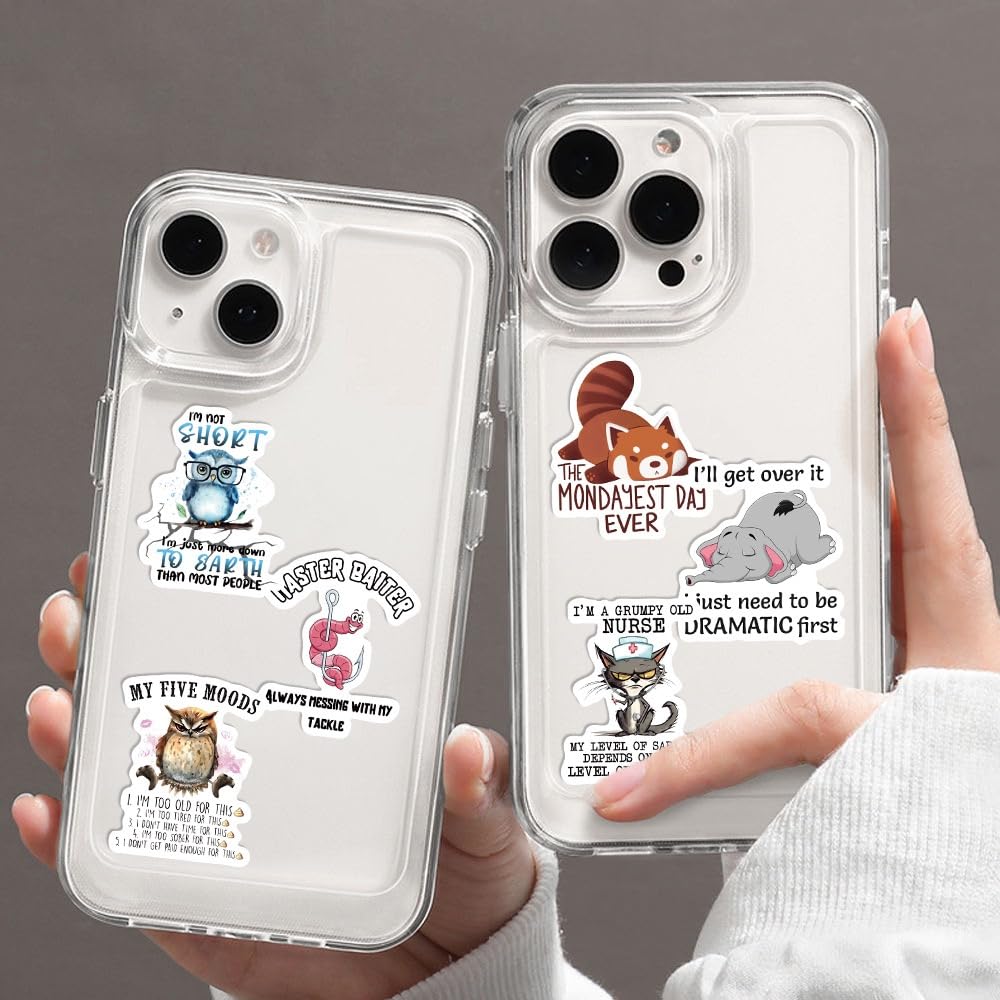 400 PCS Funny Stickers for Adults, Hilarious Meme Stickers Pack for Water Bottles, Laptops, Scrapbook, Hard Hats – Waterproof Vinyl Adult Humor Sticker