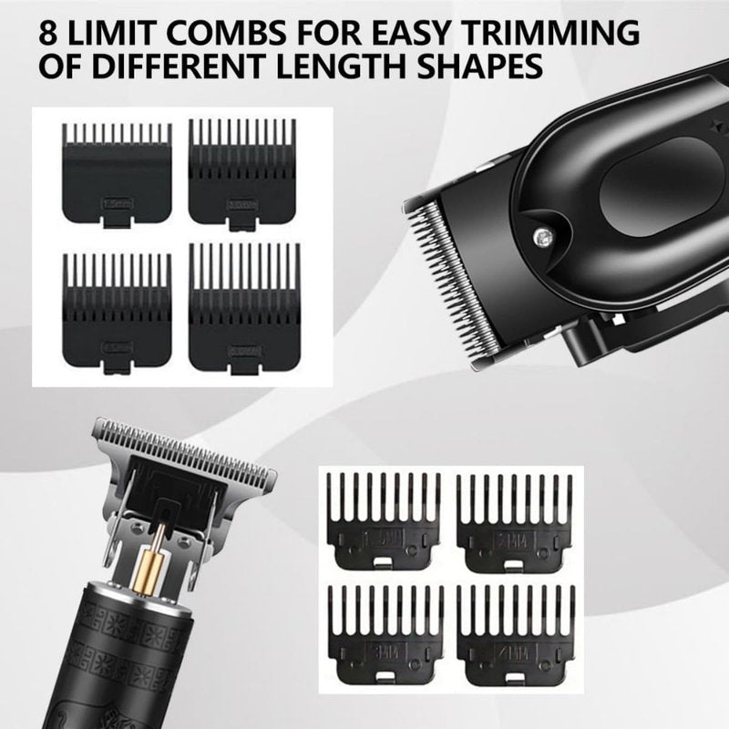 Hair Clippers Set for Men - Professional Hair Cutting Tools & Trimmers | Electric Foil Shaver for Home Use