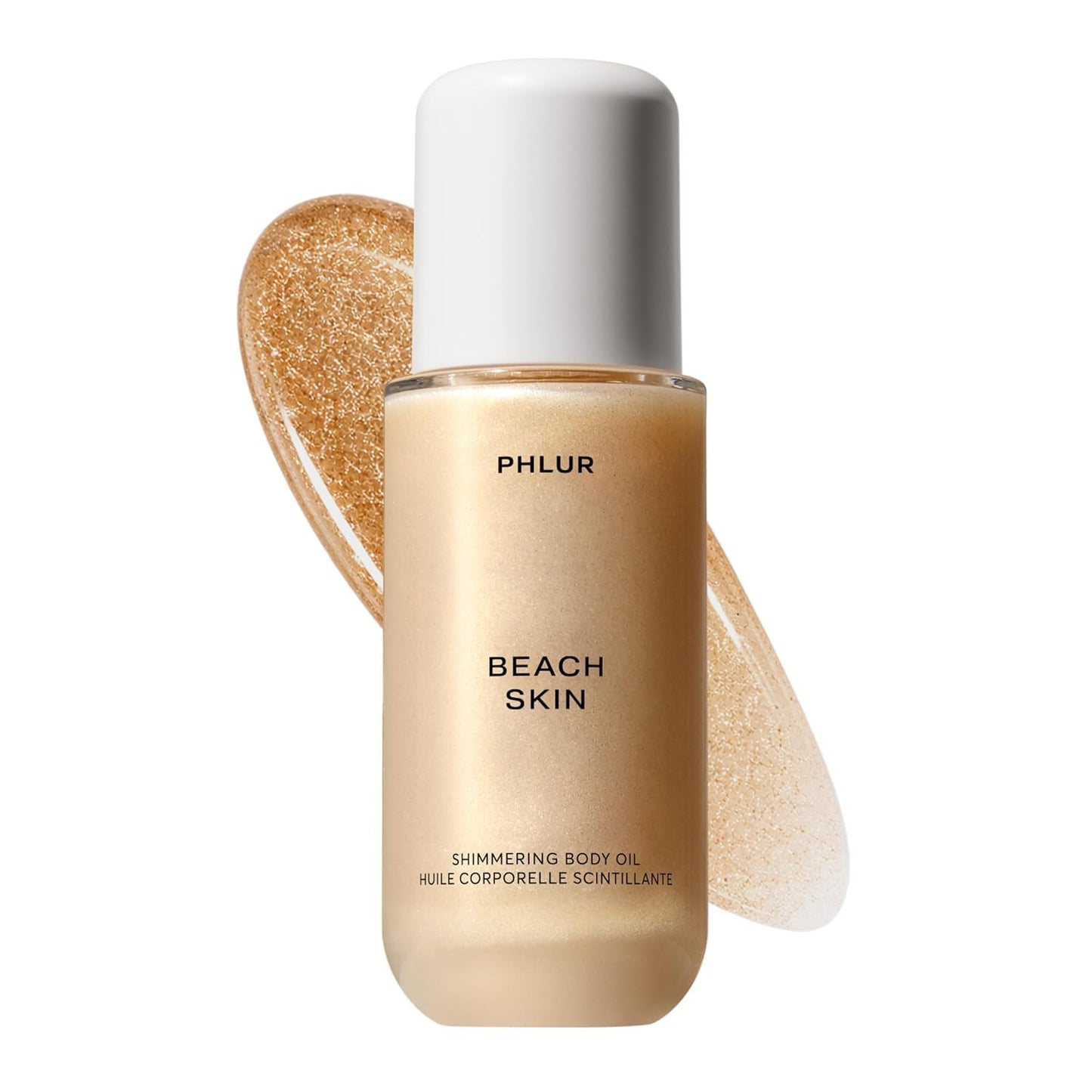 PHLUR Beach Skin Shimmering Body Oil, 4 Oz – Coconut, Vanilla & Sandalwood