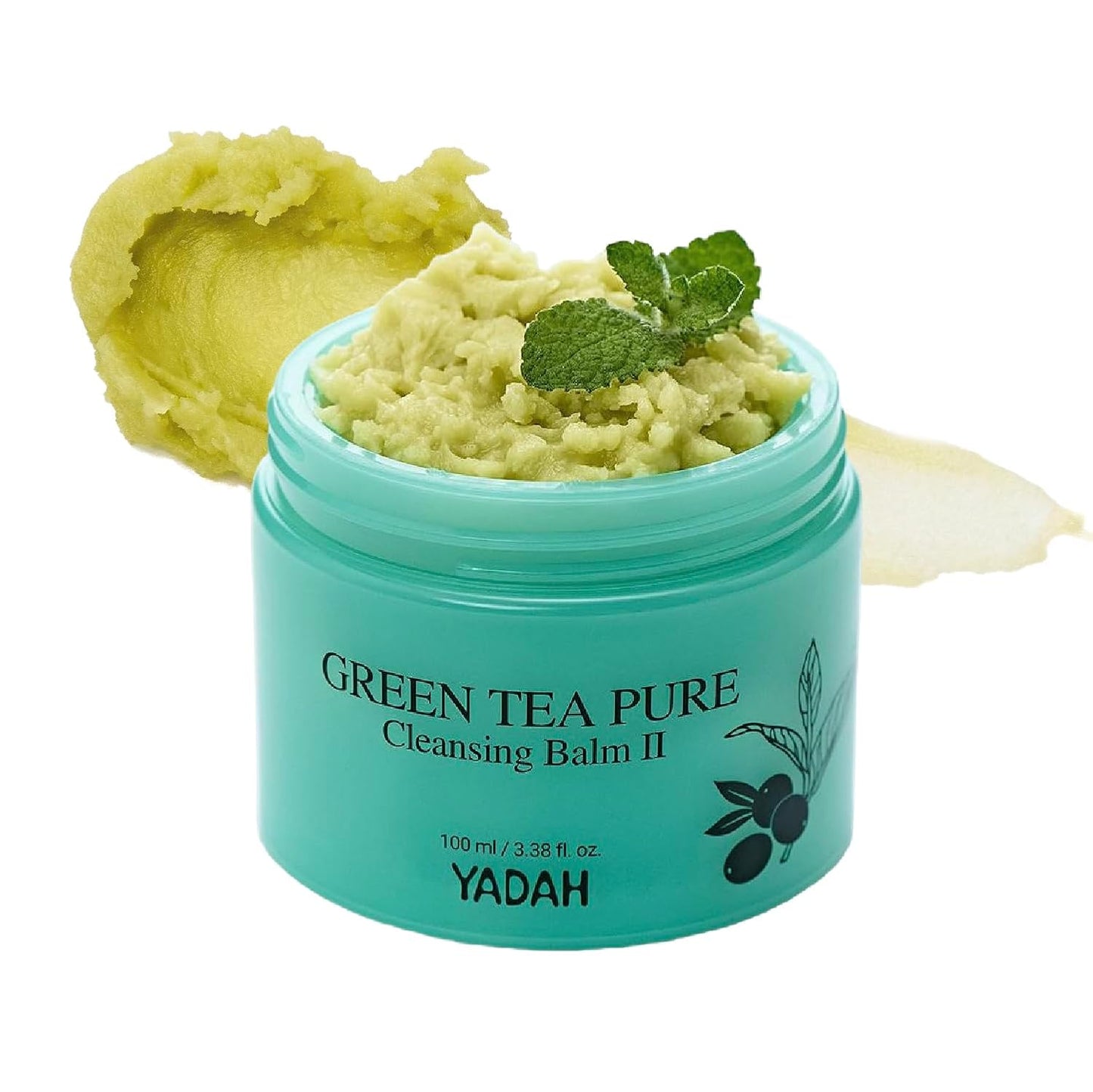 YADAH Green Tea Matcha Cleansing Balm - Gentle Makeup Remover for Sensitive Skin | Hydrating & Vegan (3.38 fl oz)