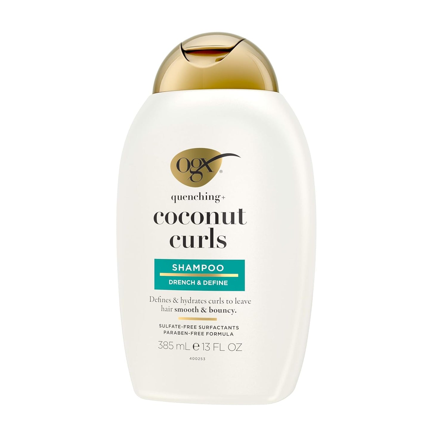 OGX Curl-Defining Shampoo - Hydrating Coconut Oil & Honey for Curly Hair | 13 fl oz