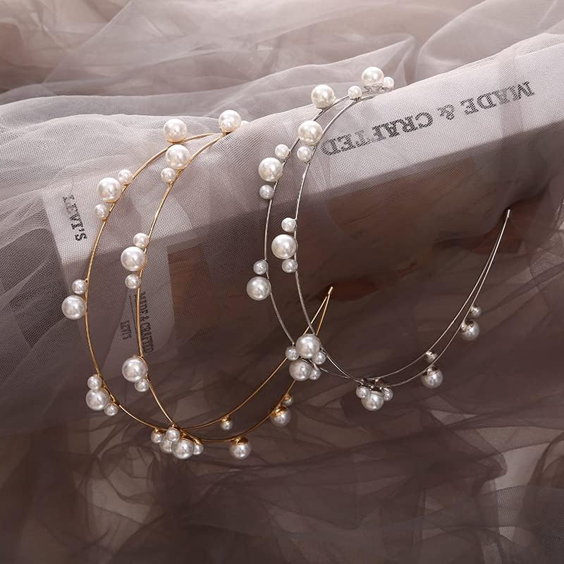 Elegant Pearl Beaded Headband for Women – Bridal Hair Accessory