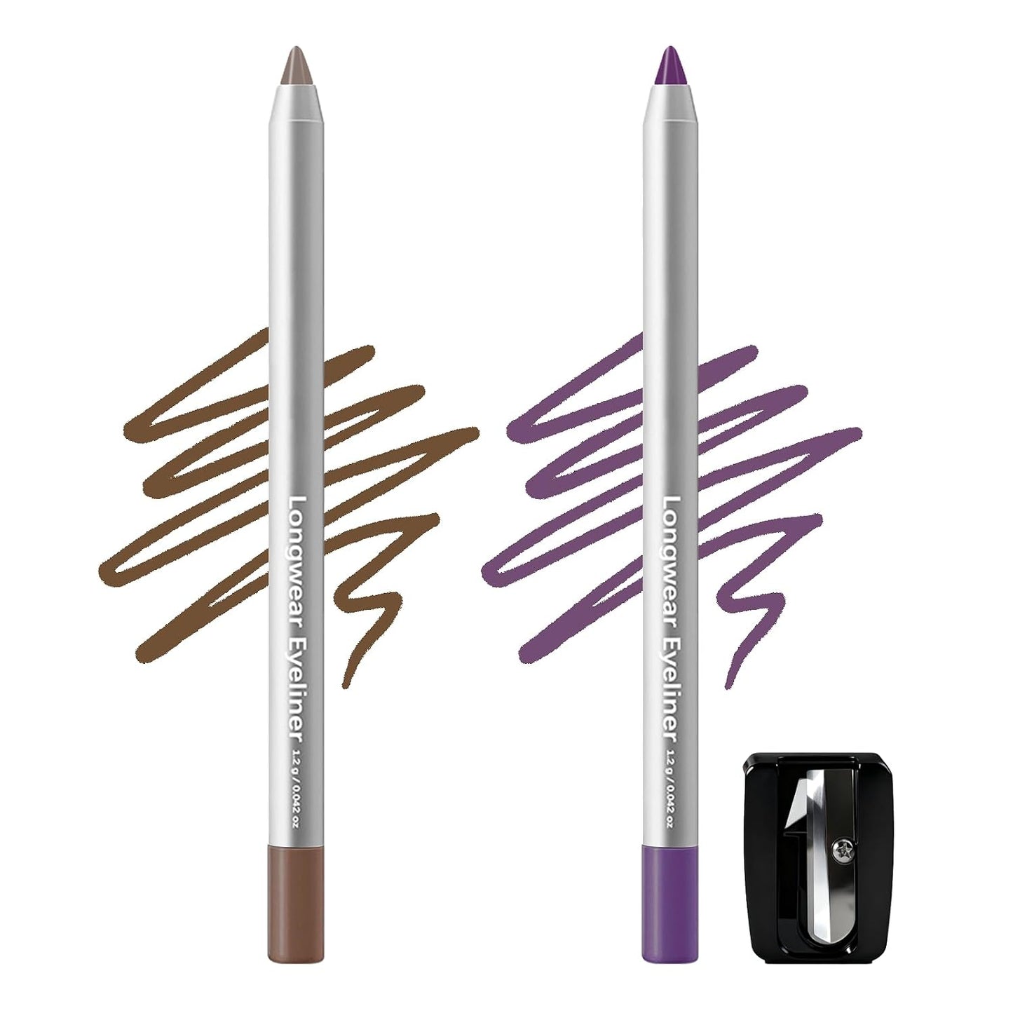 Deep Purple Plum Eyeliner Pencil - Waterproof, Long-Lasting, High-Pigmented Formula | Ideal for Mature Skin