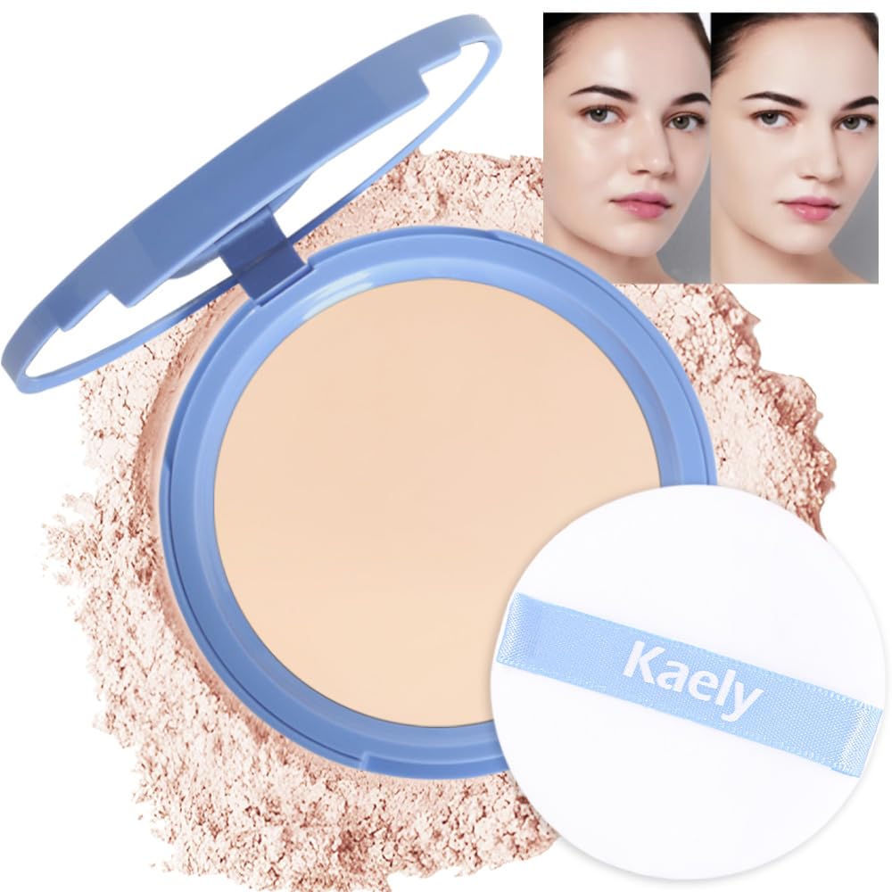 Translucent Oil Control Pressed Face Powder - Waterproof & Lightweight Makeup | 10 Porcelain