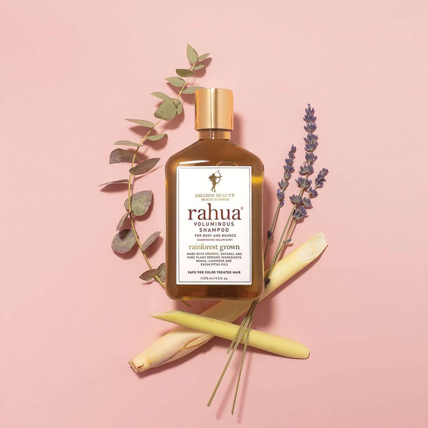 Rahua Voluminous Shampoo - Natural Volumizing Shampoo for Fine to Medium Hair - Sulfate Free Clarifying Hair Care with Rahua Oil, Lemongrass & Green Tea - Organic, Vegan & Color Safe - 9.3 Fl Oz