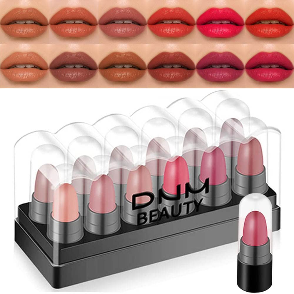 Matte Lipstick - Long-Lasting Velvet Lip Crayon with Waterproof Formula | Smooth Lightweight Lip Color, 08