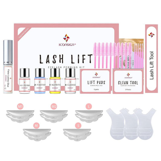 ICONSIGN Lash Lift Kit - Professional Semi-Permanent Eyelash Curling for Salon & Home Use | 2026 Upgrade