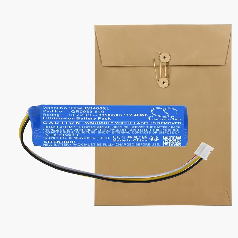 XSPLENDOR Replacement Battery for Qolsys IQ Panel 4 IQP4005 IQ Panel 4 PowerG IQP4004BLK IQP4002BLK IQP4003BLK IQP4005BLK IQP4006BLK IQP4006 IQP4003 IQP4002 IQP4004 IQP4001 3350mAh 12.40Wh