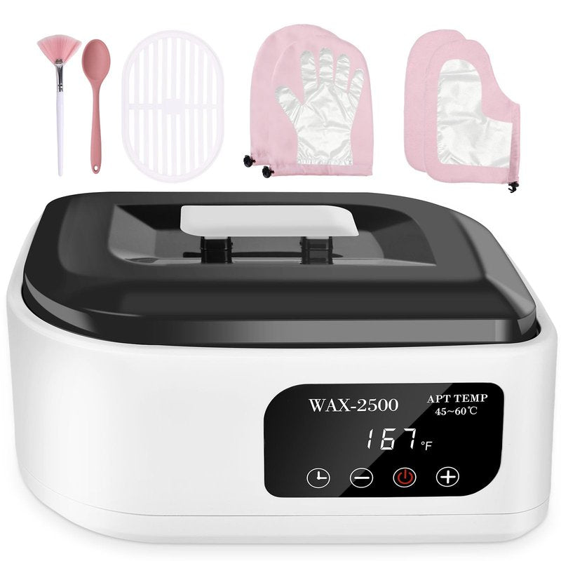 Yofuly Paraffin Wax Machine for Hand and Feet, 3500ml Home Paraffin Wax Bath with Auto-Timer for Arthritis, Professional Nail Salon Paraffin Wax Warmer Nourishing and Moisturizing Kit, White