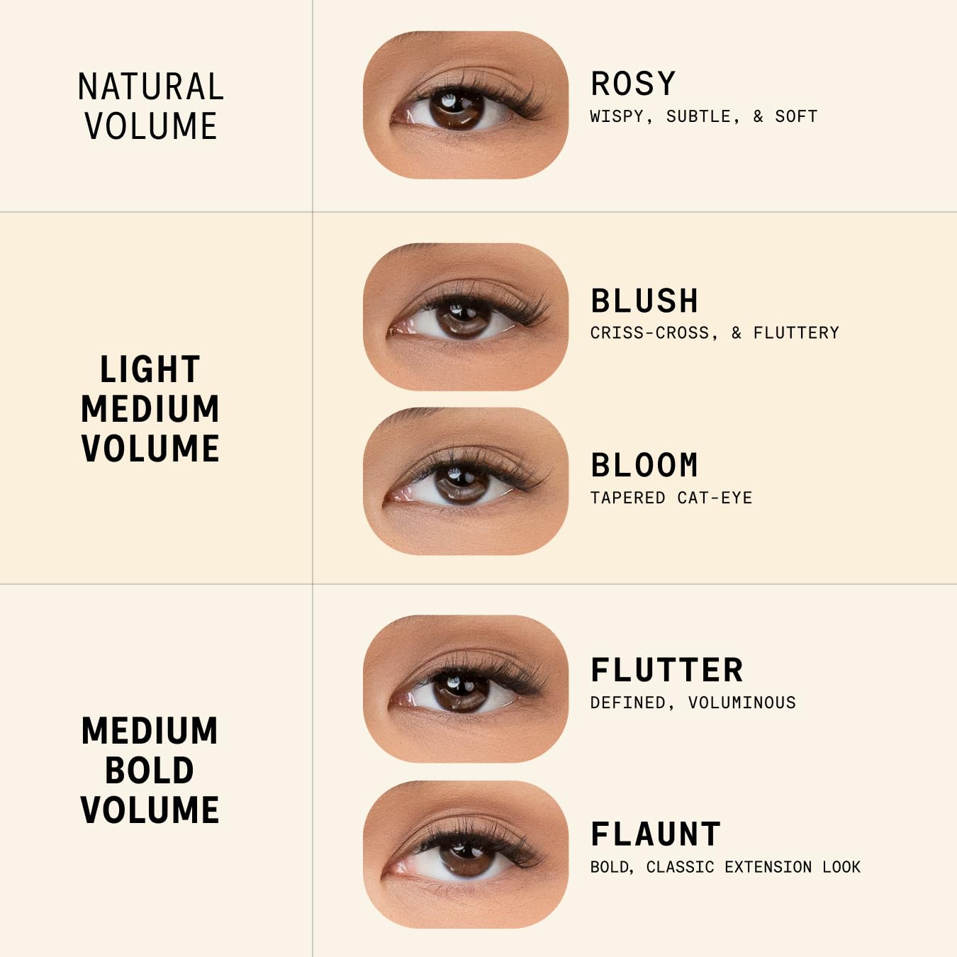 Silly George Pop-On Lashes - DIY Pre-Glued Faux Eyelash Clusters for Natural Look | Bloom, 5-7 Pairs, 60 Clusters