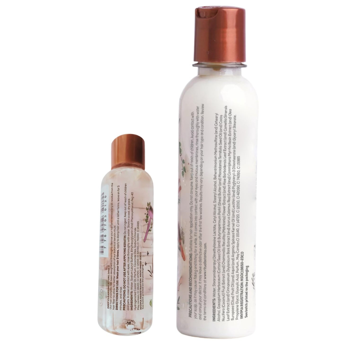 RITUAL BOTANICO Keratina Organica 250 ML Omega 9 + 12 Aceites Naturales y Aminoácidos que aportan brillo, sedosidad y nutrición | Keratina para Alisar el Pelo | Keratin Hair Treatment.