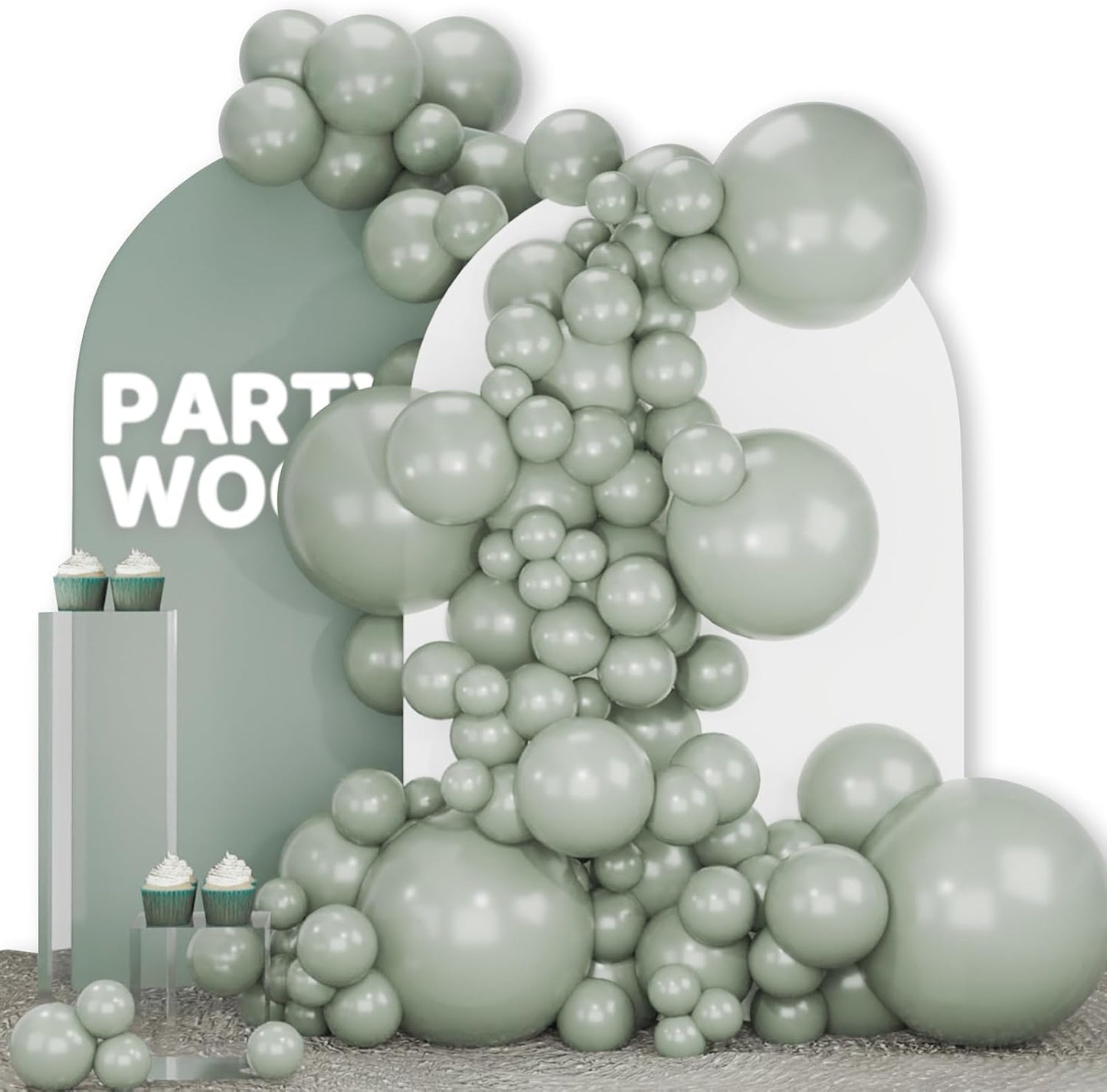 Black Balloon Arch Kit - 140 Pcs in 5-18 Inch Sizes for Baby Showers, Birthdays & Anniversaries | Elegant Black Decor
