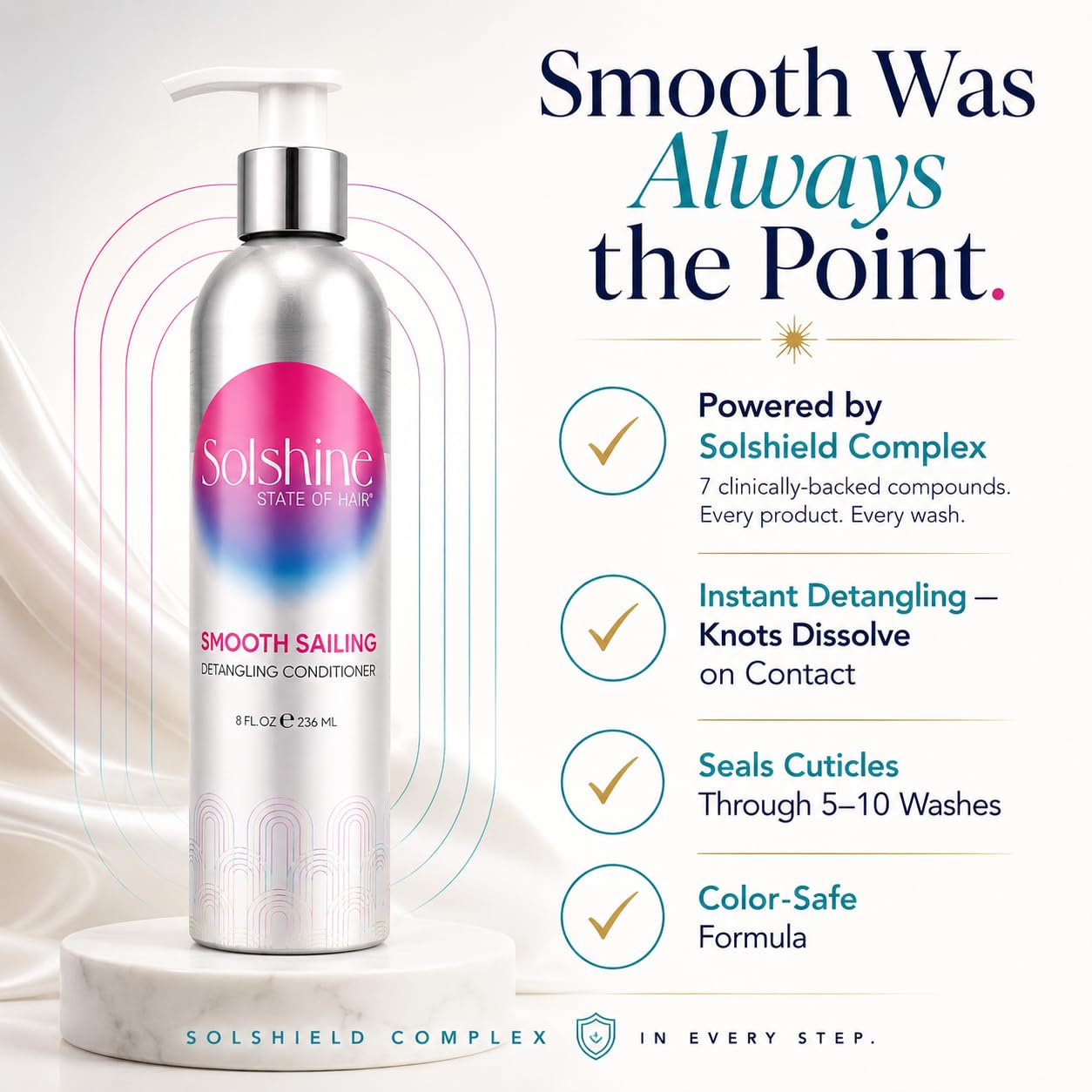 Solshine Hair Smooth Sailing Detangling Conditioner