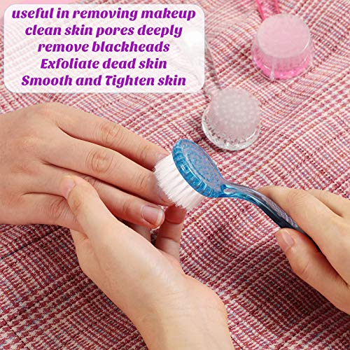 Patelai 6-Piece Soft Bristle Facial Cleansing Brush Set for Exfoliation