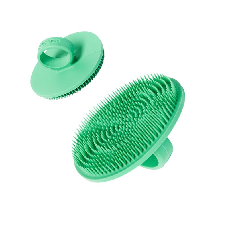 Boie USA Face Scrubber - Handheld Facial Tool, Deep Cleansing Exfoliating Facial Brush. Fights Acne with Gentle, Silicone-Like Bristles, Long Lasting, & Hypoallergenic (Mint)