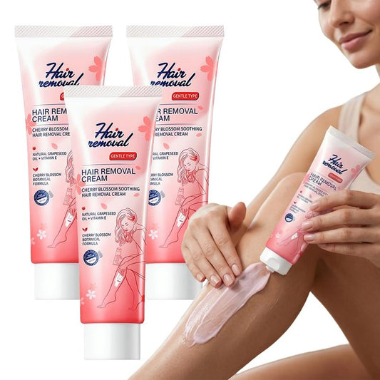 Painless Hair Removal Cream, 2026 New Upgrade Depilatory Cream, Gentle Intimate Hair Removal, Moisturizing Body Hair Removal for Men and Women (3, 300g)