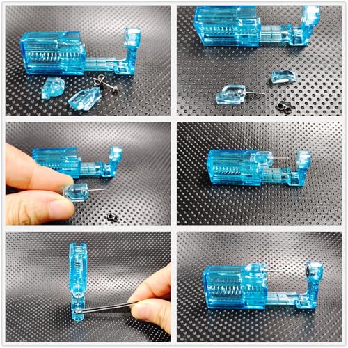 Orglace Disposable Ear Piercing Kit 101#-2mm Self-Piercing Gun with Earrings