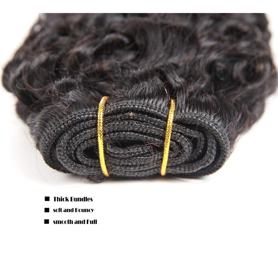 Curly Bundles Human Hair - 3C/4A Kinky Texture | 50g Jerry Curly Short Weave for Black Women