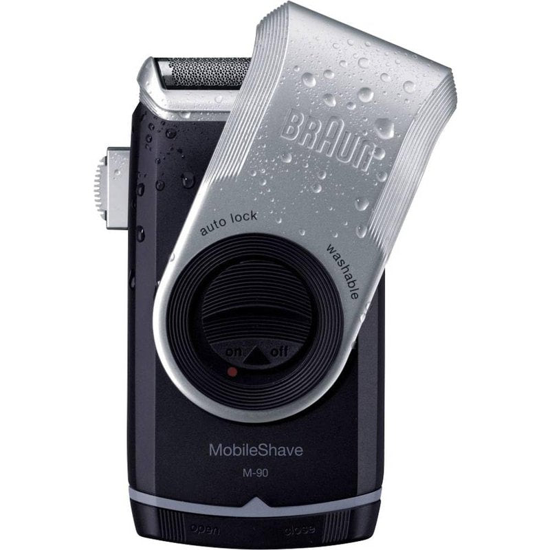 Braun Pocket M90 Rasierer Stainless Steel Battery Powered Shaver