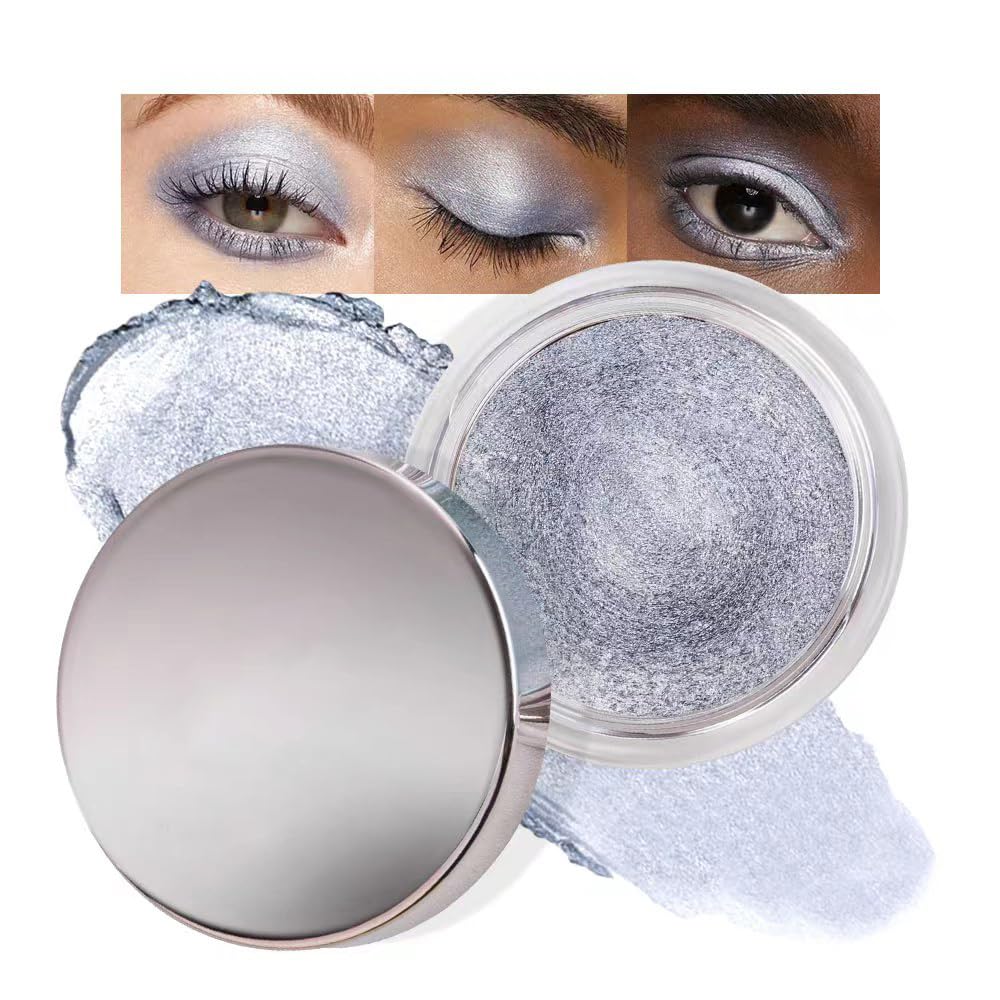 Antique Rose Shimmer Eyeshadow Palette - Cream Glitter Holographic Makeup for Mature Women | Talc-Free, Paraben-Free, Cruelty-Free