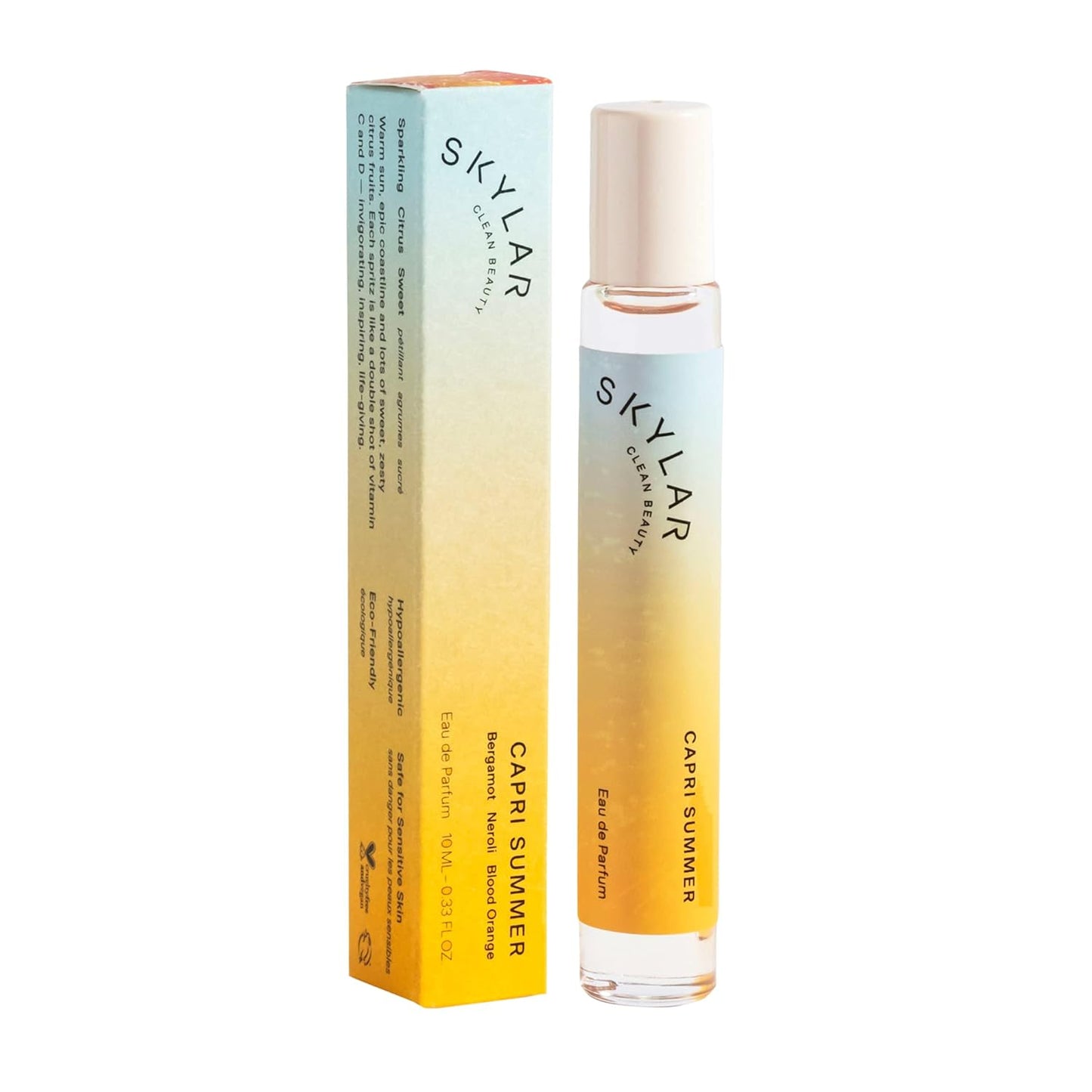 Skylar Capri Summer Eau de Parfum - Hypoallergenic Citrus Fragrance for Sensitive Skin | 10mL