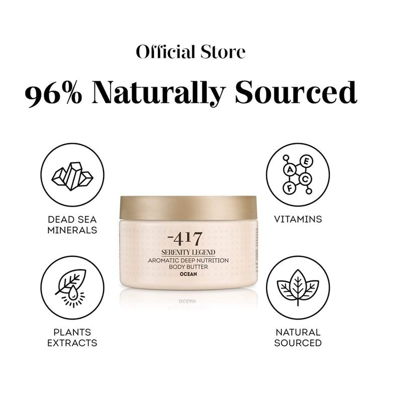-417 Dead Sea Cosmetics Milk & Honey Deep Nutrition Body Butter For Dry Skin - Nourishes & Protects from UV Radiation - Softening Body Moisturizer - With Shea Butter & Aloe Vera - All Natural 8.4 oz
