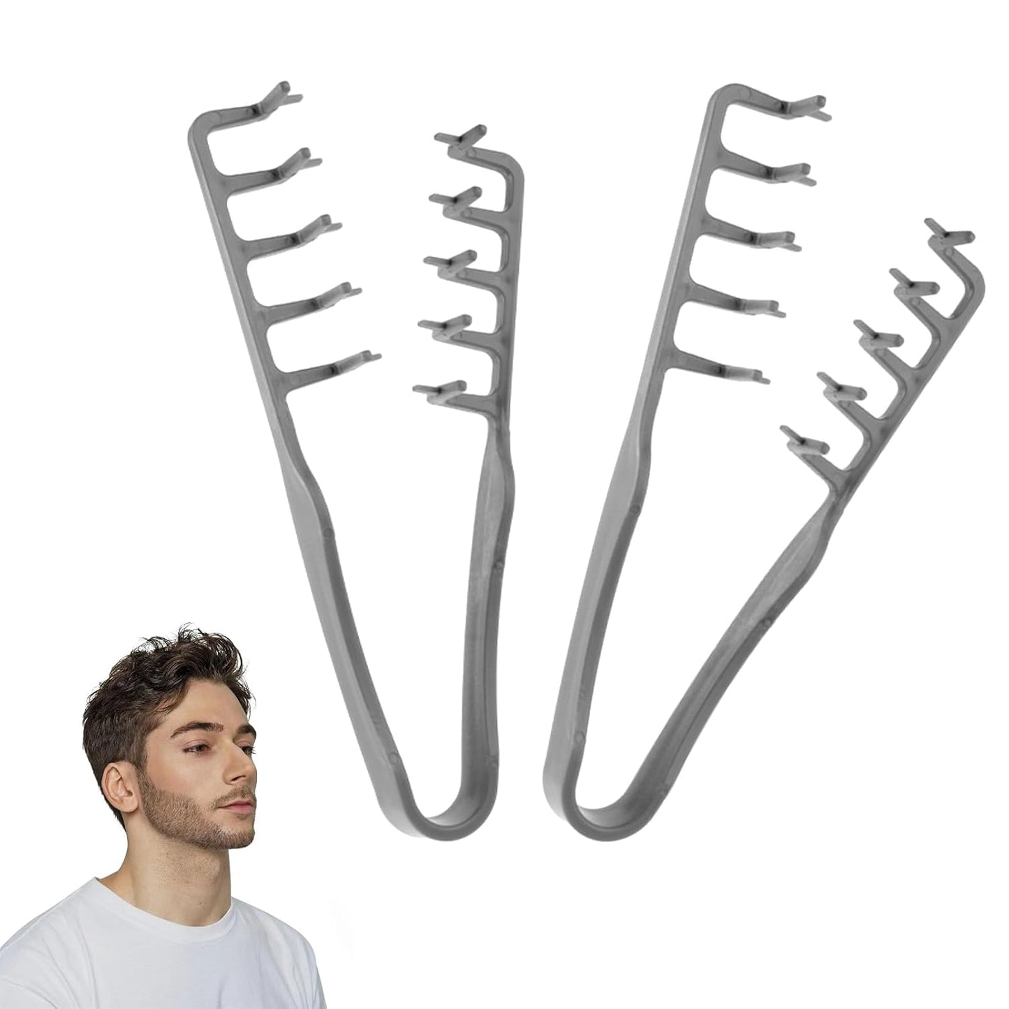 Volumizing Texture Comb - Wide-Tooth Styling Tool for Men & Women | Black