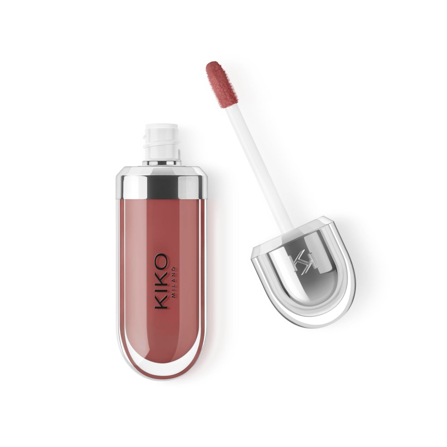 Kiko Milano 3D Hydra Lip Gloss – High Shine, Hydrating, Plumping, Non-Sticky, Moisturizing Lip Makeup – 21 Brun Rose – 6.5ml