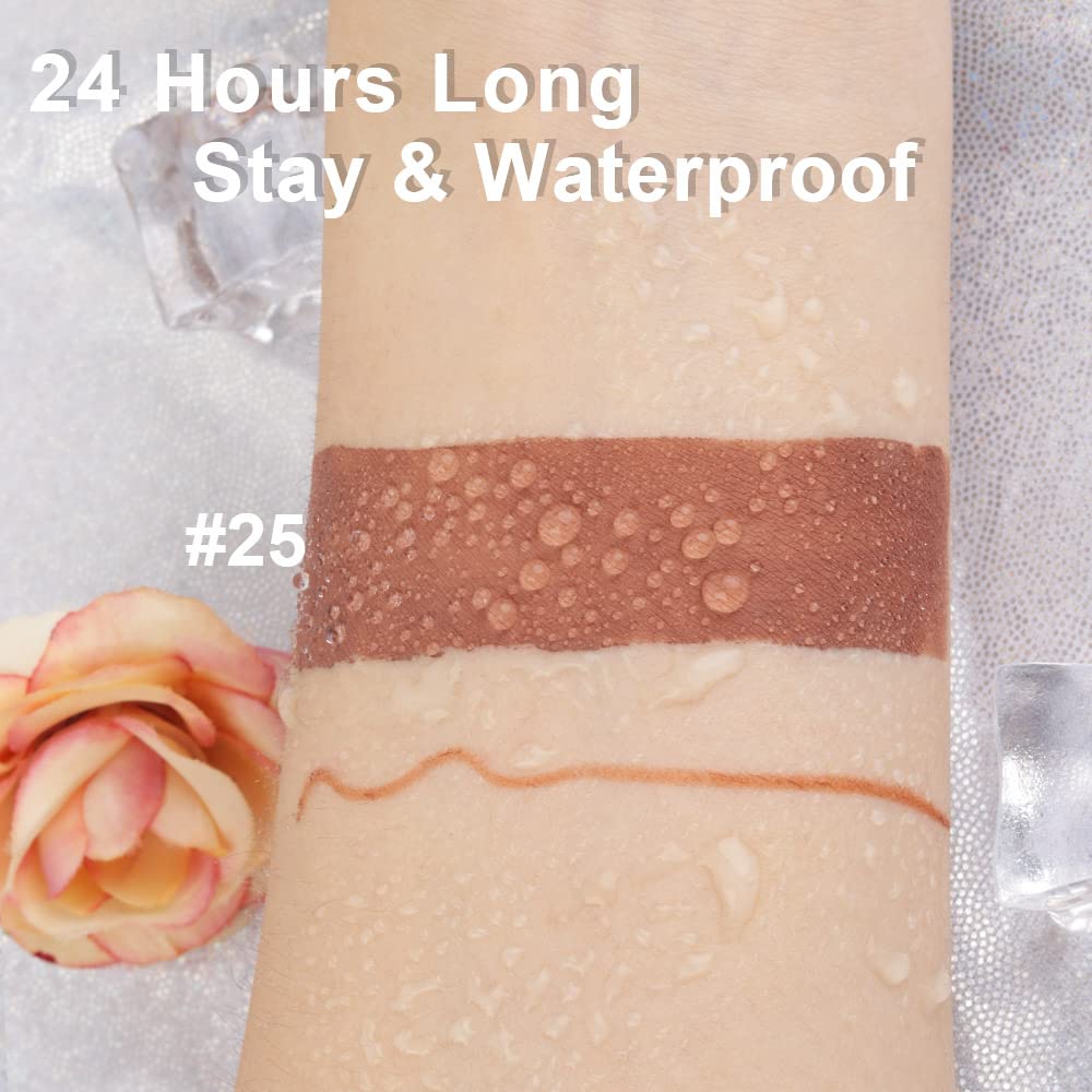 Medium Brown Beige Lip Liner & Matte Lipstick Set - Vegan, Long-Lasting, Waterproof | 2 Pcs