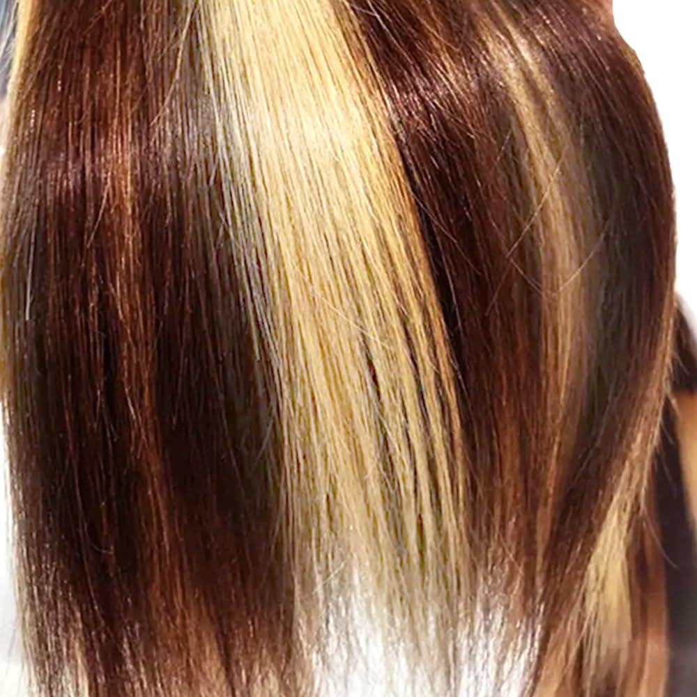 613 Bundles Human Hair Reddish Brown Straight Bundles 16 18 20 inch Two Tone 613 and #33 Bundle