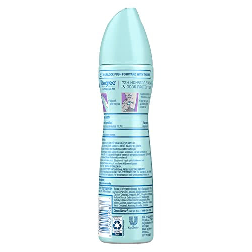 Degree UltraClear Black+White Pure Fresh Antiperspirant Dry Spray, 3.8 oz (Pack of 3)