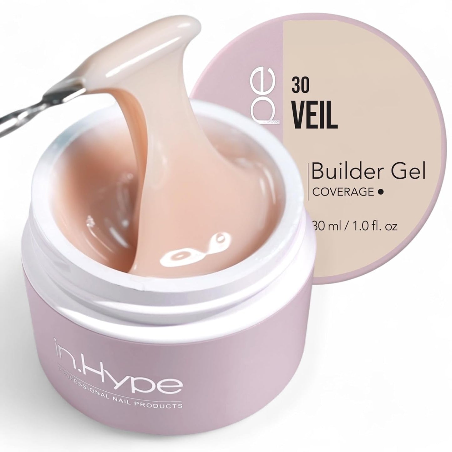 Professional Hard Builder Gel for Nail Extensions - UV/LED Formula | Baby Pink #3