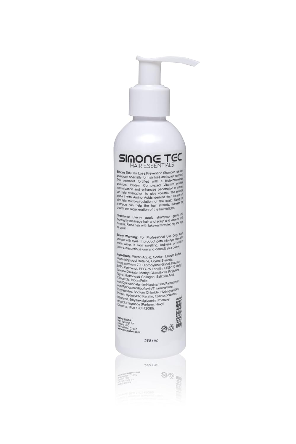 Anti-Hair Loss Shampoo - Simone Tec Scalp Care Strengthening Formula | 10ml Treatment Included