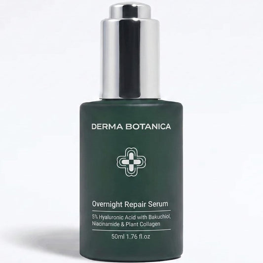 Derma Botanica Overnight Repair Serum, One formula replaces 3 serums.