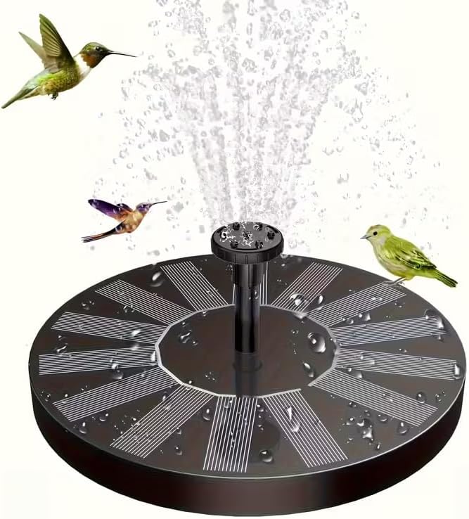 Solar Fountain for Bird Bath - IPX8 Waterproof Solar Water Pump | Ideal for Garden, Pond & Outdoor Decor