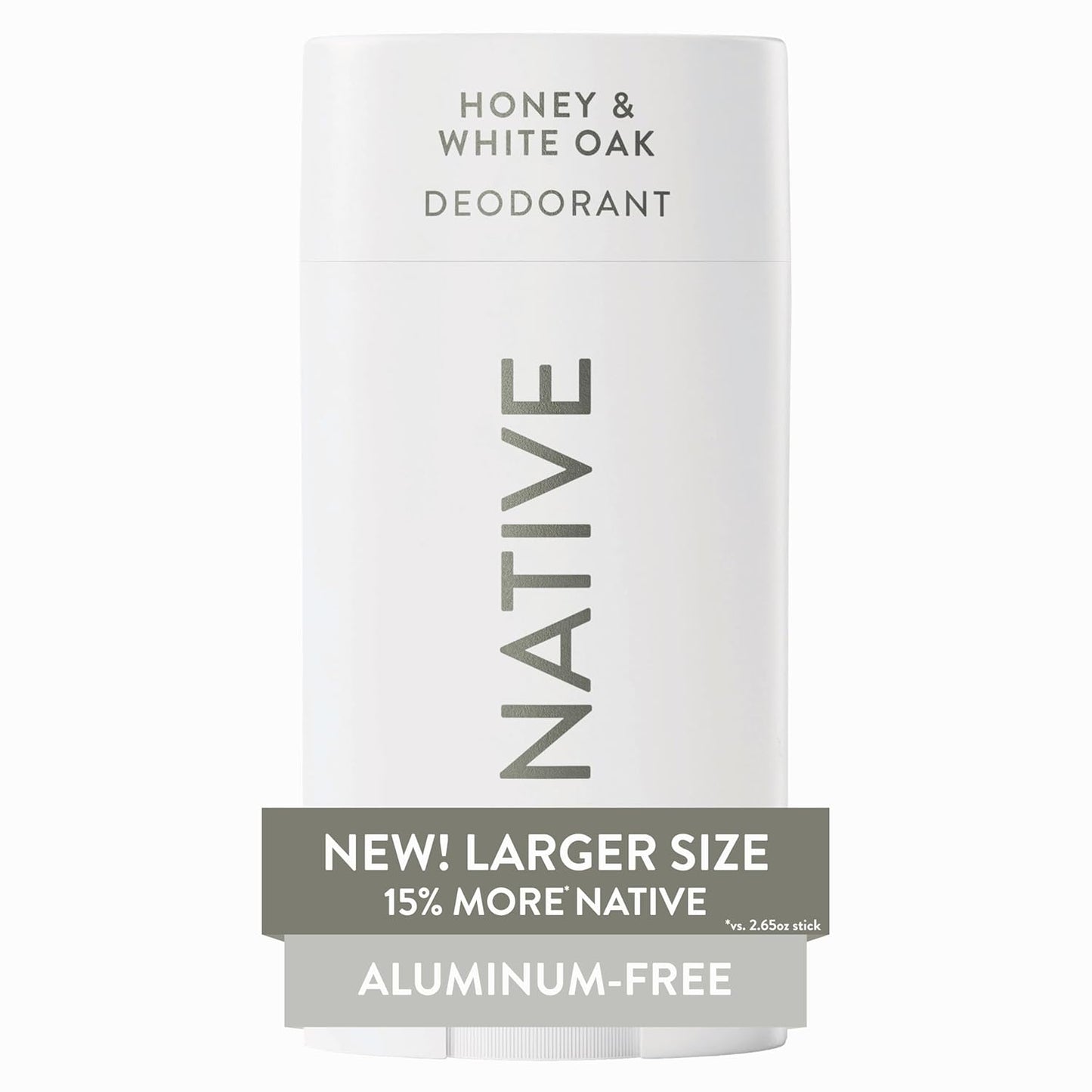 Aluminum-Free Deodorant Stick - Honey & White Oak | 72-Hour Odor Control, 3.1 oz for Men & Women