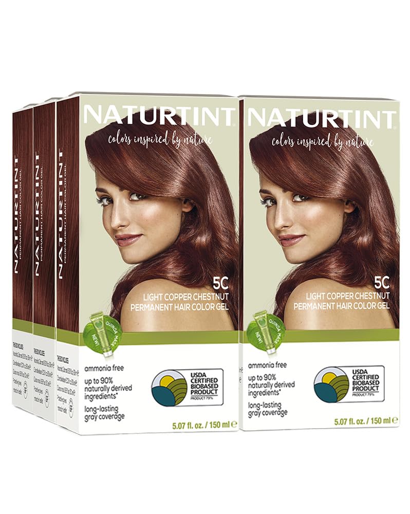 Naturtint 7N Hazelnut Blonde Permanent Hair Color | Ammonia-Free, Vegan, 100% Gray Coverage, Long-Lasting Results