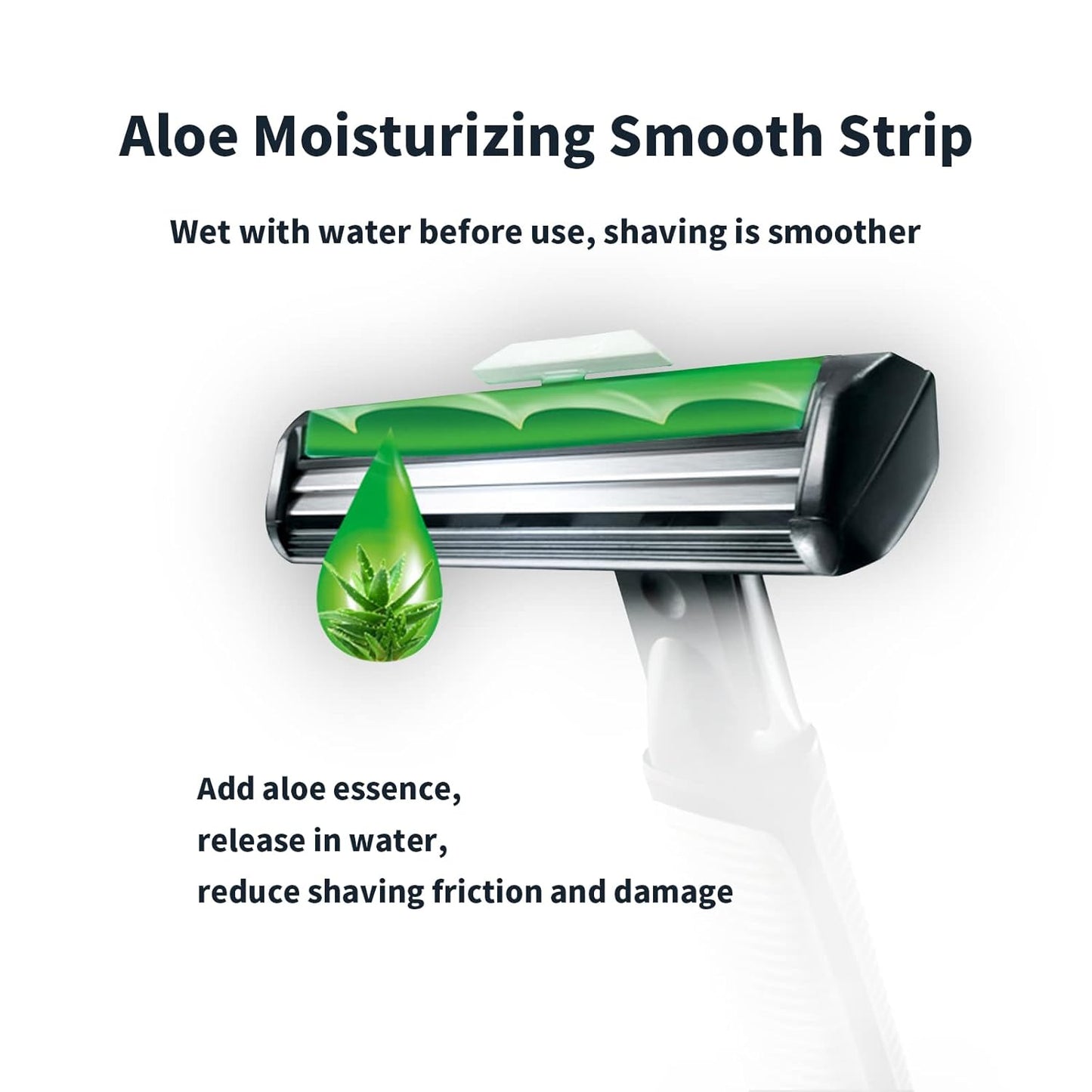 Men's Razor Blade Refills - 2-Blade Cartridges with Lubricating Strip | Compatible with Atra Handles, 120 Count for a Close Shave