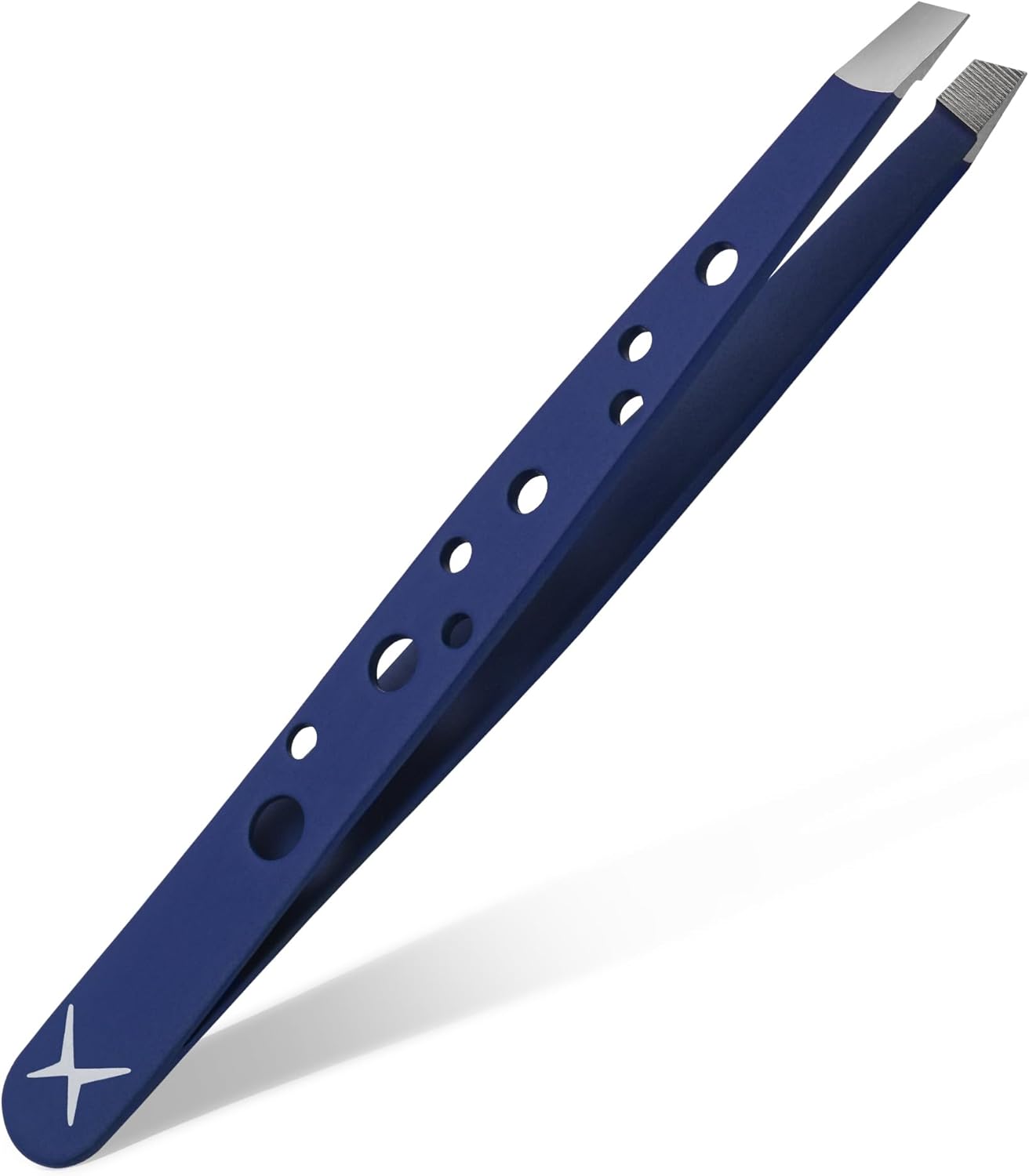 Precision Eyebrow Tweezers - Japanese Stainless Steel, Slant Tip for Fine Hair | Unique Luminous Citrus Color