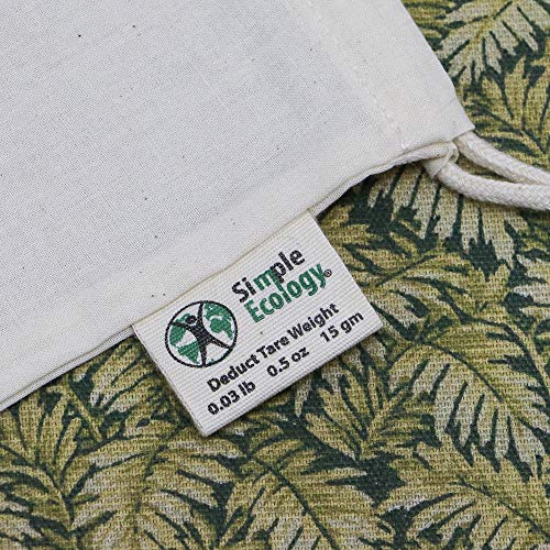 Organic Cotton Muslin Reusable Produce Bags - 3 Pack, XSmall