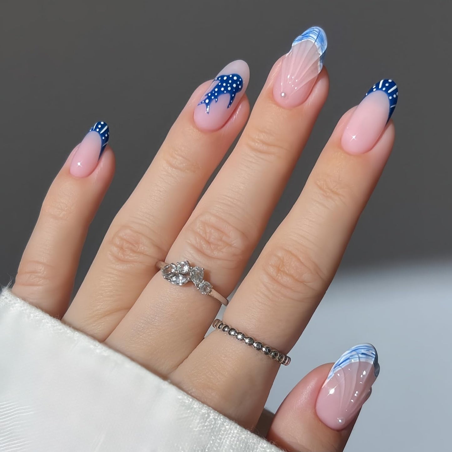 senvenski Blue Gel Nail Polish Kit - UV/LED Nail Art Set with Navy Royal Cobalt Blue Army Green Teal Olive Emerald Turquoise Colors | Manicure Gift Kit for Women, Professional Salon Home Use(CS6-011)