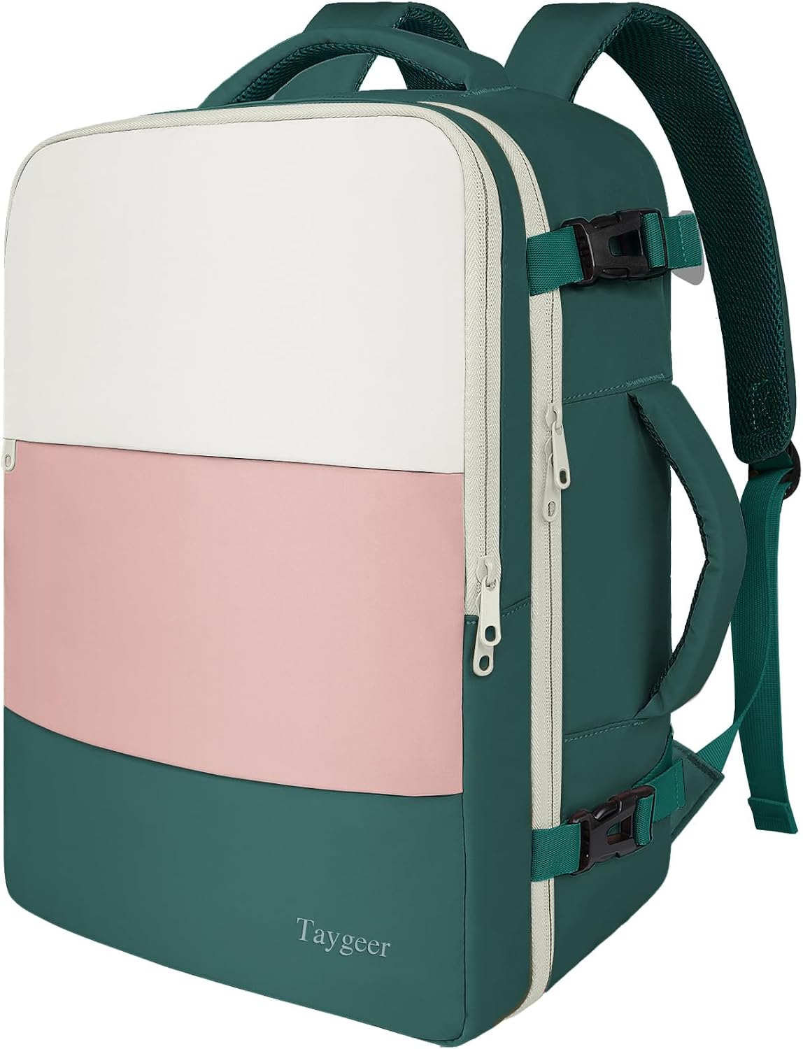 Travel Backpack for Women - TSA-Approved 15.6" Laptop Bag with Water Bottle Pocket & Shoe Pouch | Pink Casual Daypack for Business & Hiking