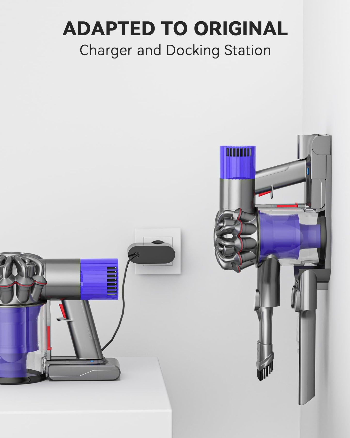 8000mAh Rechargeable Replacement Battery for Dyson V6 Series Vacuum Cleaners, Providing 26 Minutes of Runtime in Standard Mode, Installs in Just 3 Minutes, Includes 2 Pre Filter and 1 Post Filter