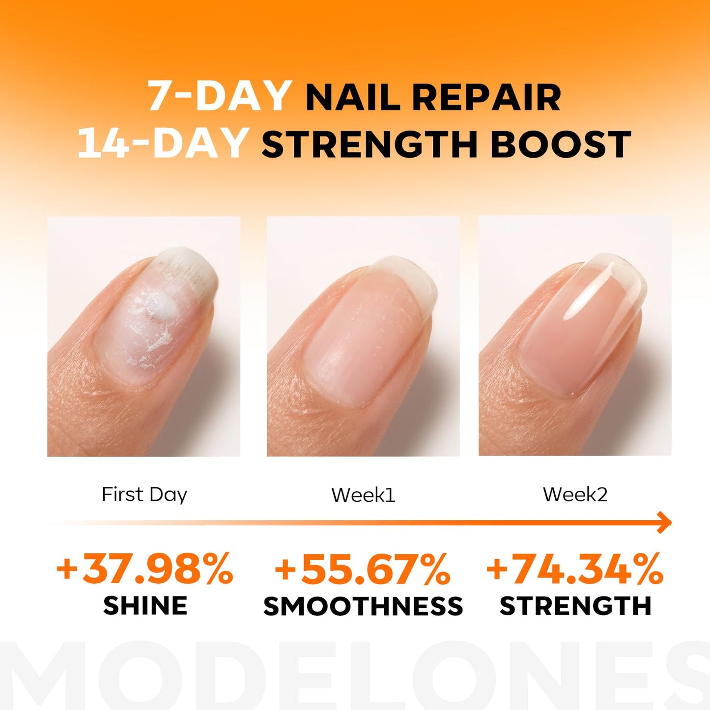 Nail Strengthener & Growth Treatment - Extra Strong Clear Repair for Damaged Nails | 15ml (0.51 Fl Oz)