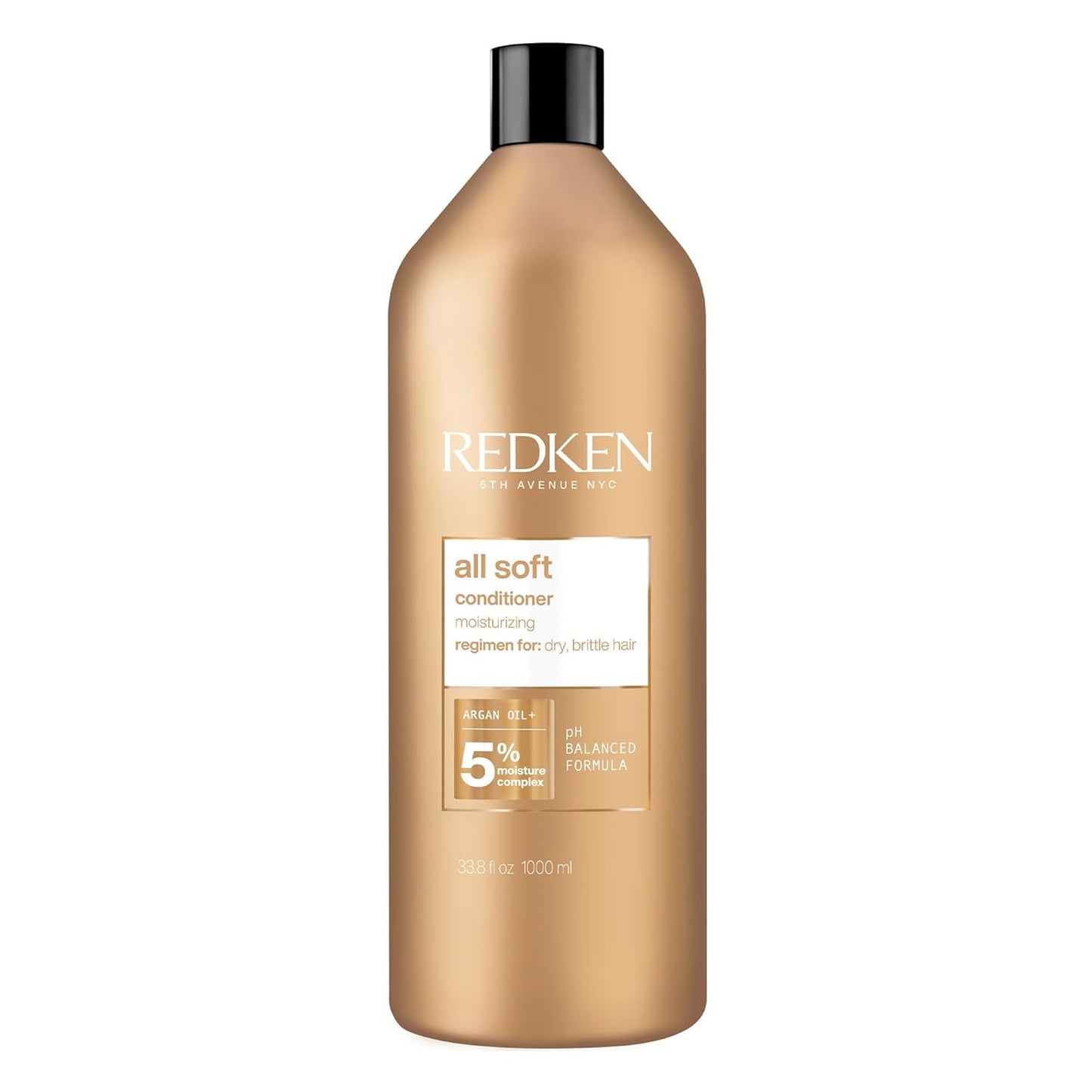 Redken All Soft Conditioner - Moisturizing Hair Care for Dry, Brittle Hair | Softens, Smooths & Adds Shine