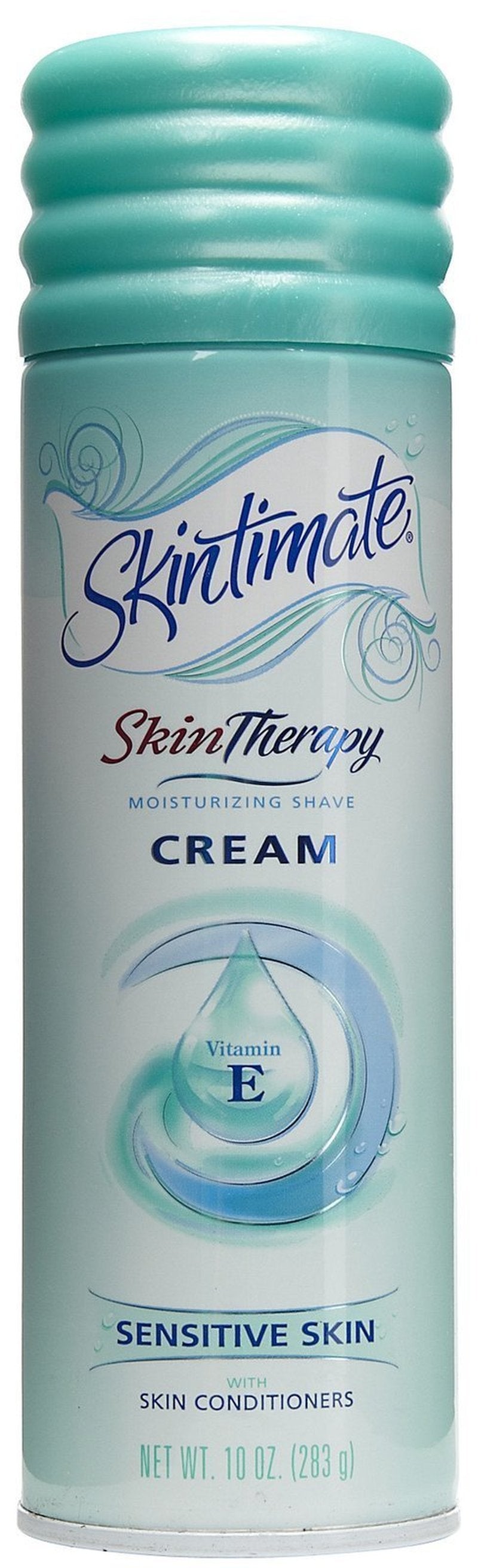 Skintimate Skin Therapy Moisturizing Shave Cream for Women Sensitive Skin with Vitamin E - 10 Ounce (Pack of 6)